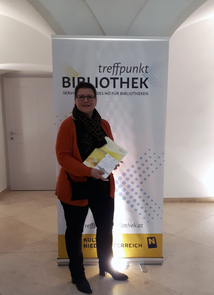 Barbara Tallafuß-Rotter beim Landesbüchereitag